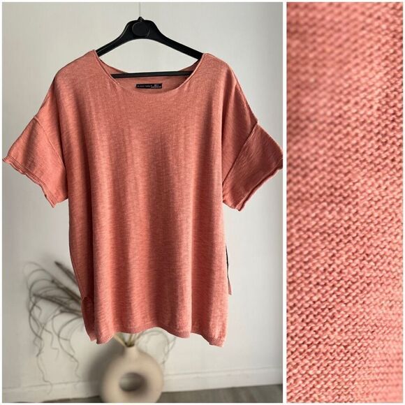 Black Tape_ Oversized Knit Top Small Soft Mocha - Picture 3 of 7